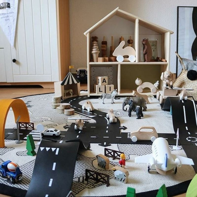 Kids Educational Learning Traffic Toys For Children Road Building Toy Car Roadway Expressway Motorway Flexible Puzzle Track Set